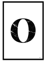 O – Marble Letter