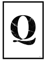 Q – Marble Letter