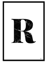 R – Marble Letter