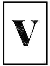 V – Marble Letter