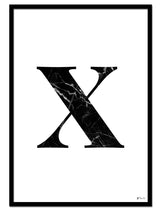 X – Marble Letter