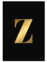 Z – Golden Marble Letter