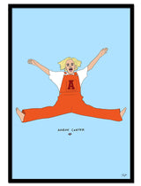 "Aaron Carter" av Thea W. | Limited Edition Kunstplakat | People of Tomorrow