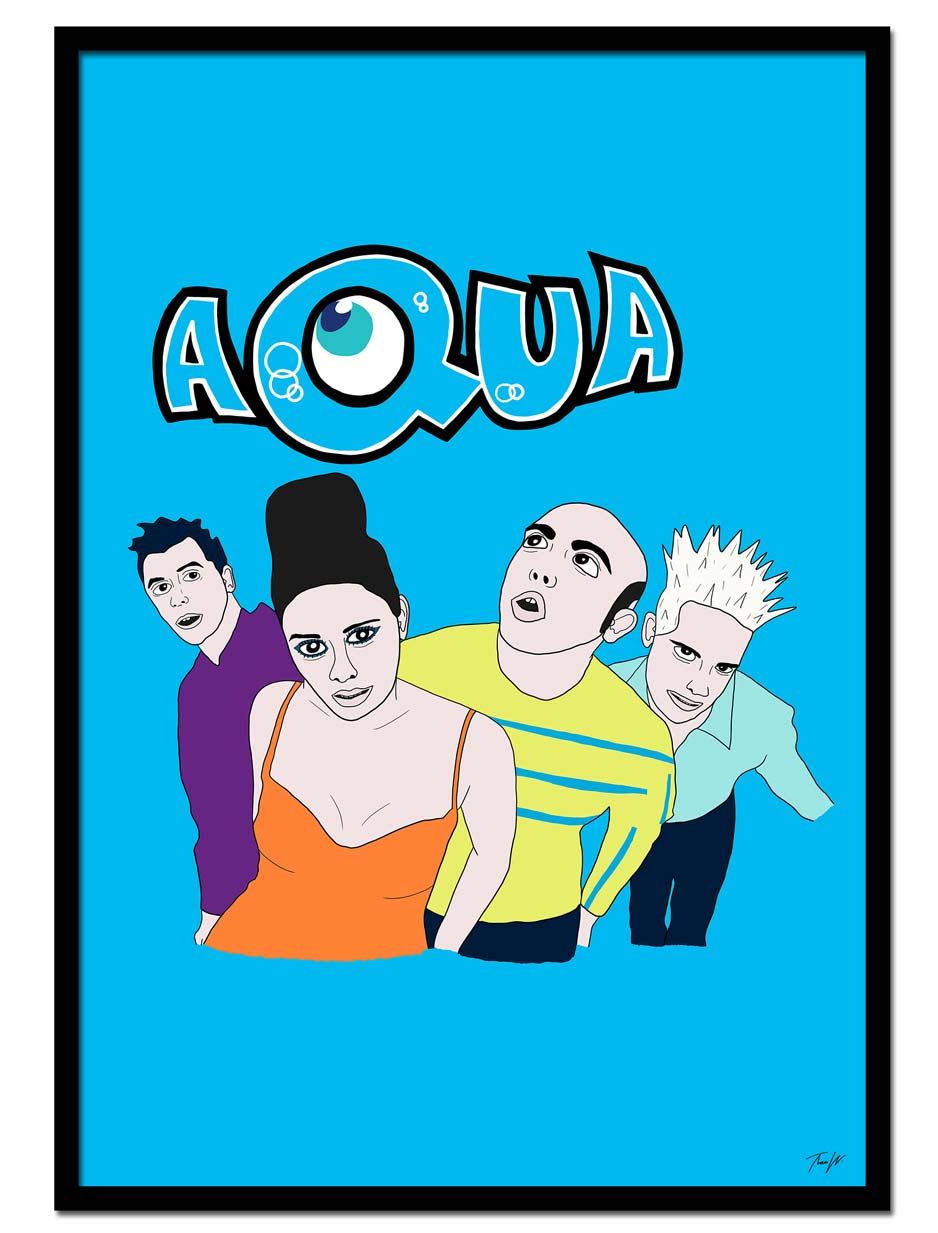 "Aqua" av Thea W. | Limited Edition Kunstplakat | People of Tomorrow