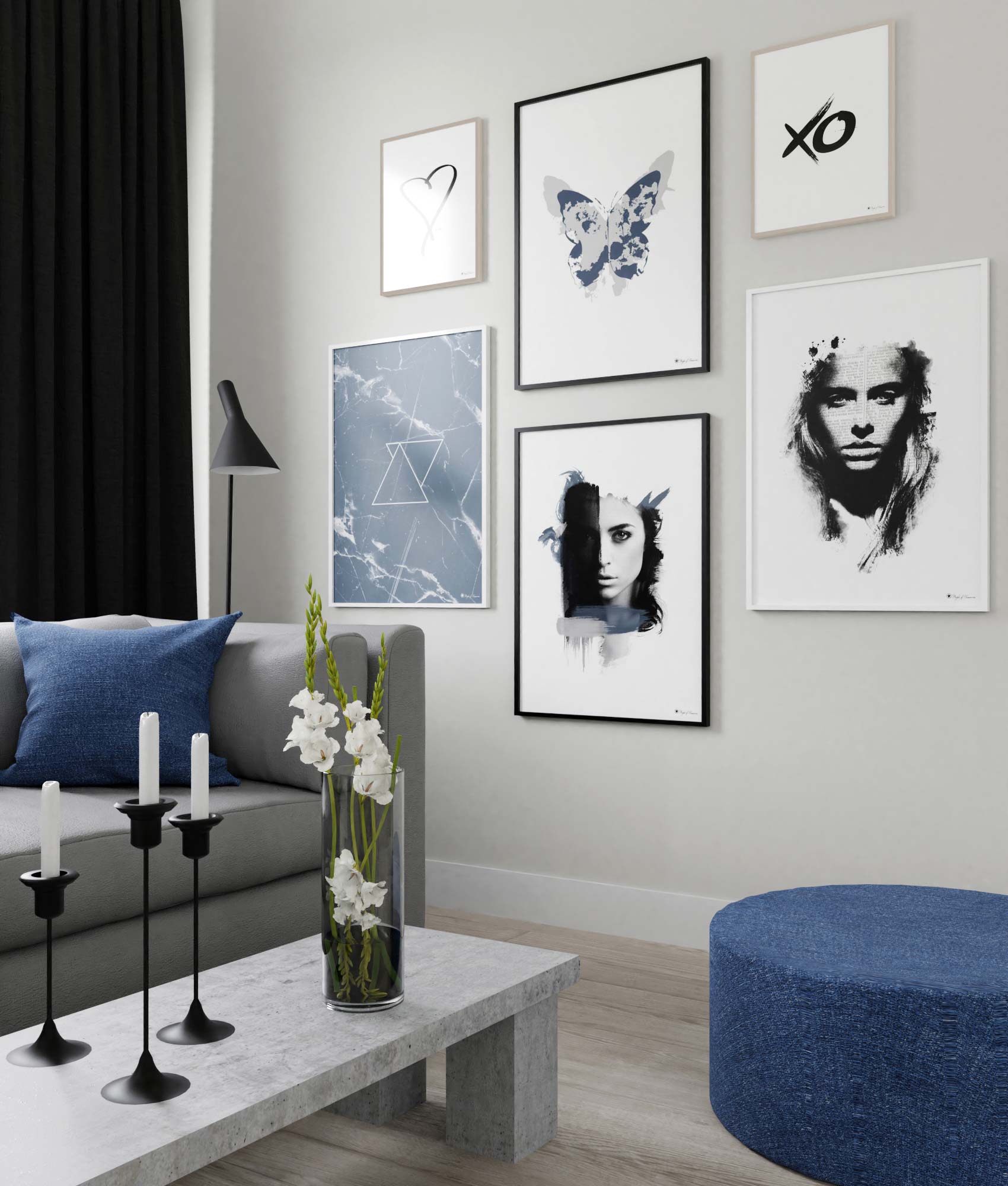 Blue Noir Butterfly