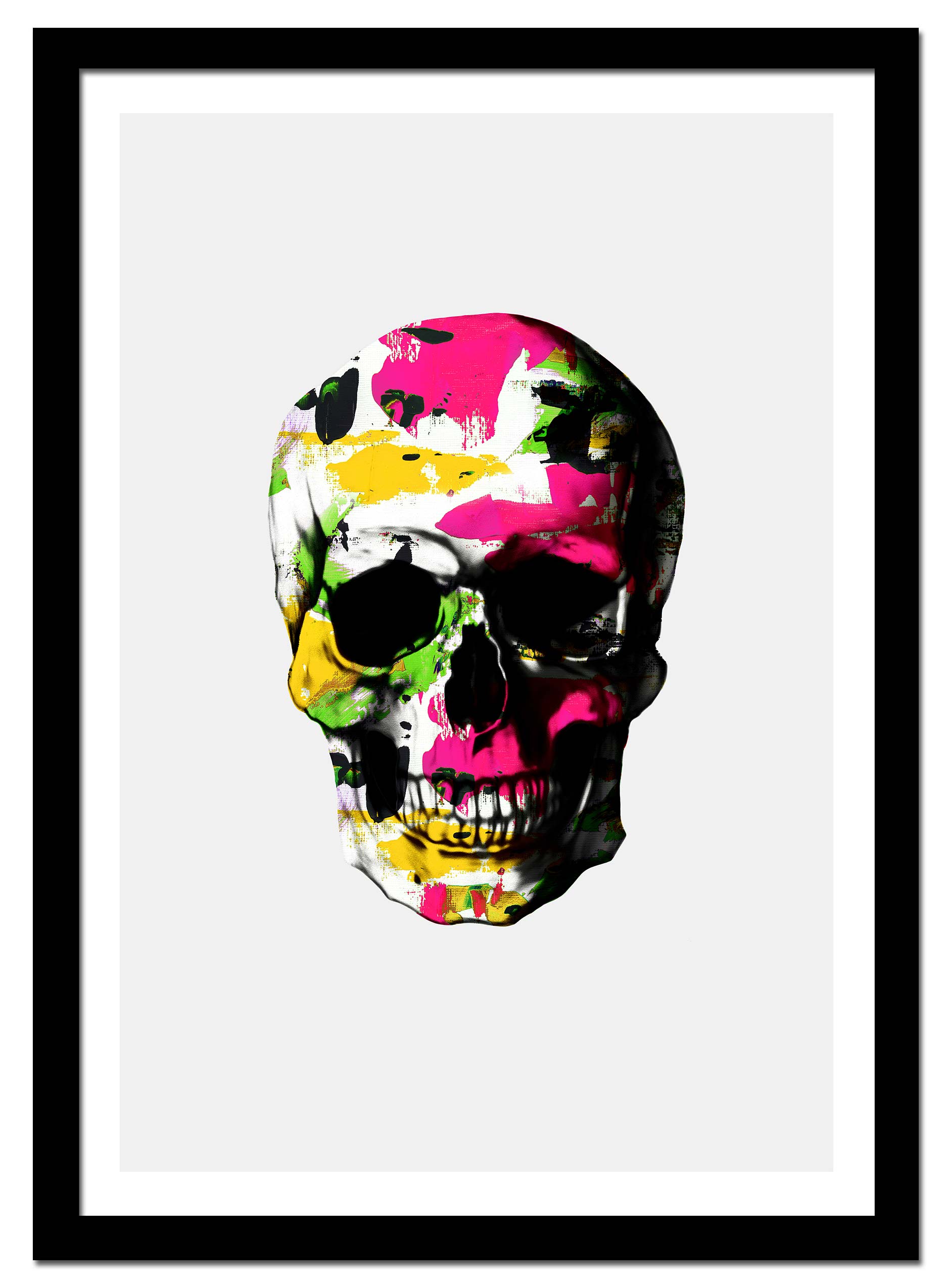 Colorful Skull – White