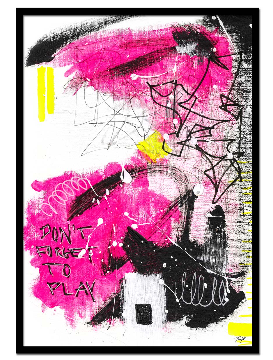 "Don't Forget To Play" (2023) av Thea W. | Limited Edition Kunstplakat | People of Tomorrow