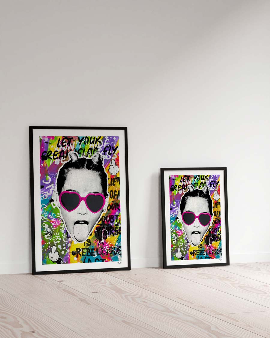 "Don't Hide The Madness" av Thea W. | Limited Edition Kunstplakat | People of Tomorrow