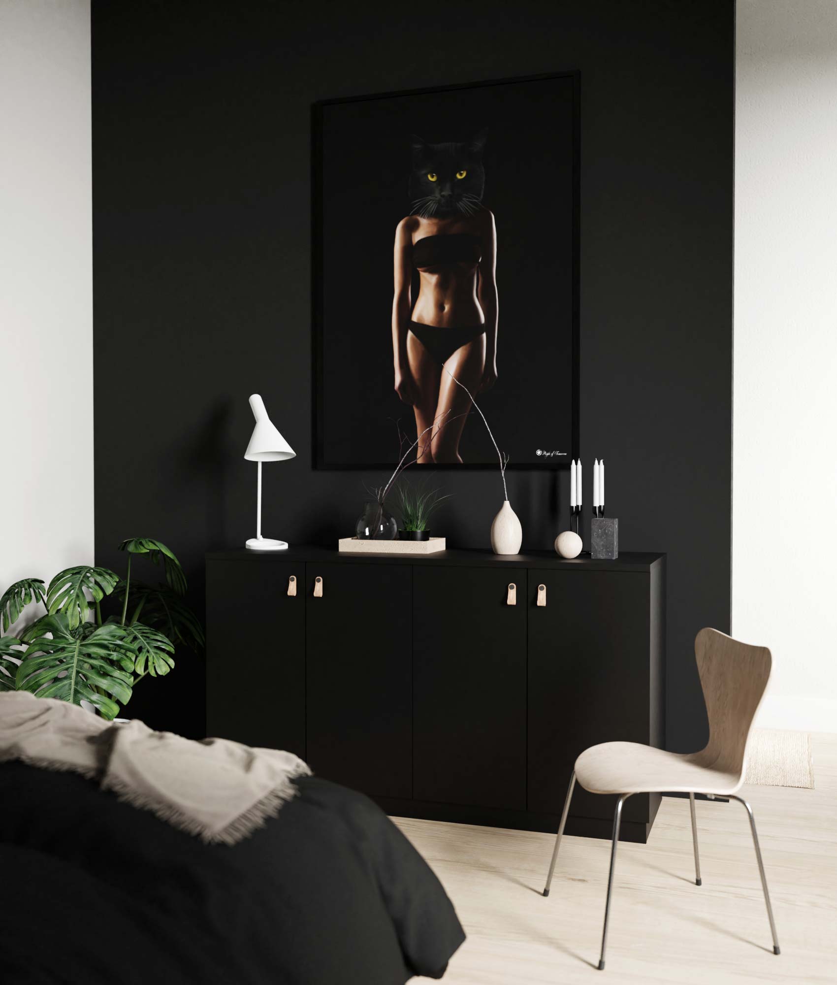 Femme Féline – kunstplakat av Thea W.