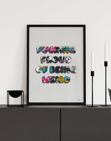 "Fucking Proud of Being Weird" | av Thea W. | Posters & Kunstplakater | People of Tomorrow
