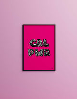 "GRL PWR" – Pink av Thea W. | Open Edition Kunstplakat | People of Tomorrow