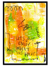 "Let's Just Enjoy" (2023) av Thea W. | Limited Edition Kunstplakat | People of Tomorrow