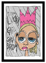 "Lucky Girl Syndrom" (2023) av Thea W. | Limited Edition Kunstplakat | People of Tomorrow